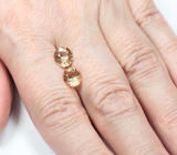 Пара гессонитов гранатов 3,55 карата 