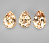 Набор из 3 гессонитов гранатов 4,63 карата 