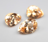 Набор из 3 гессонитов гранатов 4,63 карата 