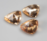 Крупный набор из 3 гессонитов гранатов 5,09 карата 