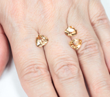 Крупный набор из 3 гессонитов гранатов 5,13 карата 