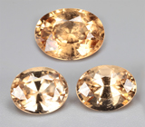 Набор из 3 гессонитов гранатов 4,94 карата 