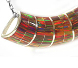 Кулон от «Kingsman» с огненными опалами Серебро 925