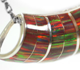 Кулон от «Kingsman» с огненными опалами Серебро 925