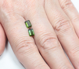 Пара турмалинов высокой чистоты 1,28 карата 