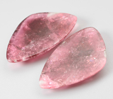 Редкая крупная пара забайкальских рубеллитов 20,94 карата 