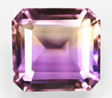 Чистейший крупный контрастный аметрин 19,15 карата 