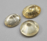 Набор из 3 желтых сапфиров 1,27 карата 