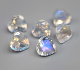 Набор ограненного лунного камня 4,46 карата 