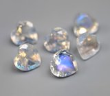 Набор ограненного лунного камня 4,46 карата