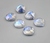 Набор ограненного лунного камня 4,46 карата