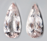 Эксклюзивный размер! Чистейшая пара бразильских морганитов 44,45 карата