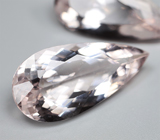 Эксклюзивный размер! Чистейшая пара бразильских морганитов 44,45 карата