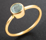 Золотое кольцо с параиба турмалином 0,85 карата