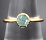 Золотое кольцо с параиба турмалином 0,85 карата