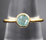 Золотое кольцо с параиба турмалином 0,85 карата Золото