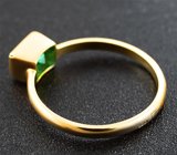 Золотое кольцо с ярким цаворитом 0,87 карата