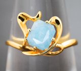 Золотое кольцо с редким афганитом 0,95 карата