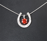 Золотой составной кулон с мексиканским ограненным опалом 0,3 карата и бриллиантами Золото