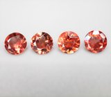 Набор из 4 орегонских солнечных камней 1,78 карата 