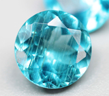 Пара «неоновых» апатитов 2,2 карата