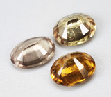 Набор из 3 сапфиров 2,4 карата 