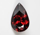 Чистейший насыщенный оранжево-красный циркон 2,54 карата 