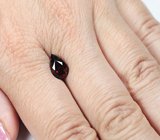 Чистейший насыщенный оранжево-красный циркон 2,54 карата 