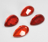 Набор из 4 мексиканских ограненных «огненных» опалов 4,64 карата