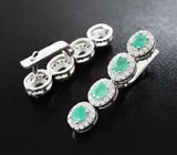 Серьги с изумрудами 5,02 карата