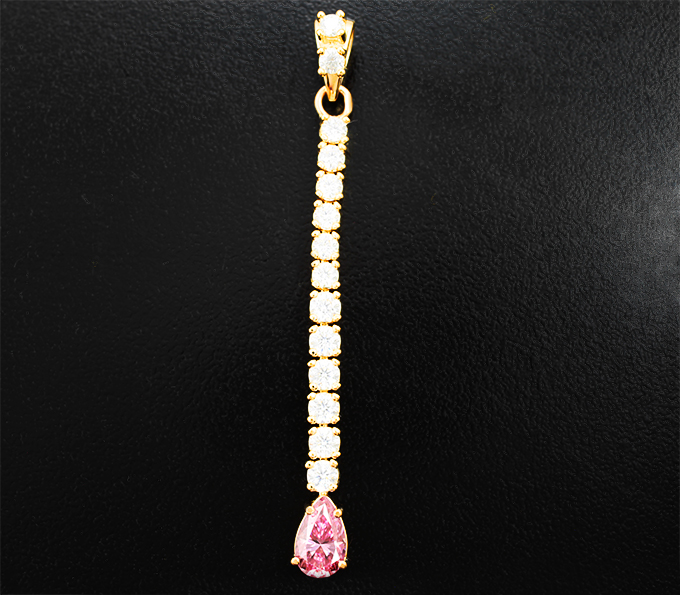 Кулон с муассанитами 1,91 карата