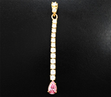 Кулон с муассанитами 1,91 карата Золото