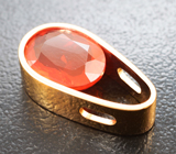 Кулон с мексиканским ограненным «огненным» опалом 1,82 карата Золото