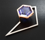 Кулон с танзанитом топовой огранки 12,3 карата Золото