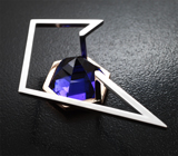 Кулон с танзанитом топовой огранки 12,3 карата Золото