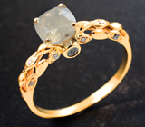 Золотое кольцо с уральскими александритами 1,43 карата и бриллиантами Золото