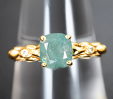 Золотое кольцо с уральскими александритами 1,43 карата и бриллиантами Золото