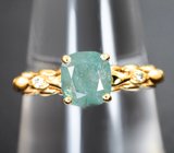 Золотое кольцо с уральскими александритами 1,43 карата и бриллиантами