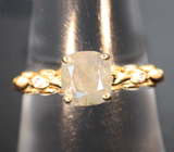 Золотое кольцо с уральскими александритами 1,43 карата и бриллиантами Золото