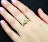 Золотое кольцо с уральскими александритами 1,43 карата и бриллиантами