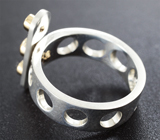 Авторский комплект «Конструктор» из серебра и золота с цаворитами и пиропами гранатами