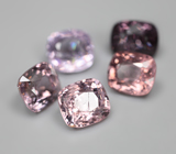 Крупный набор из 5 шпинелей 6,2 карата