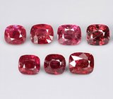 Набор из 7 шпинелей 5,59 карата 