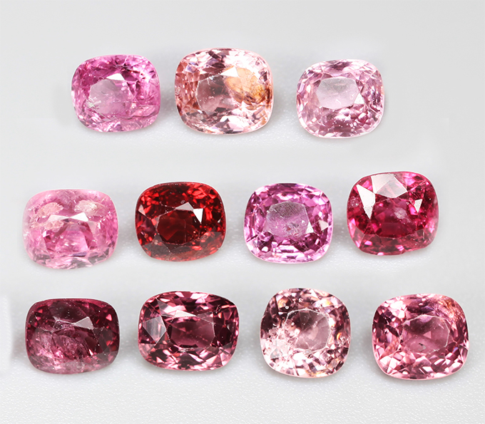 Крупный набор из 11 шпинелей 6,22 карата