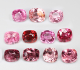 Крупный набор из 11 шпинелей 6,22 карата