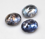 Набор из 3 полихромных сапфиров 1,28 карата 