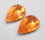 Пара спессартинов гранатов 5,4 карата 