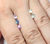 Набор из 5 разноцветных сапфиров 1,88 карата 