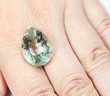 Чистейший платиново-зеленый аметист 17,92 карата