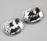 Пара бесцветных цирконов высокой чистоты 3,49 карата 